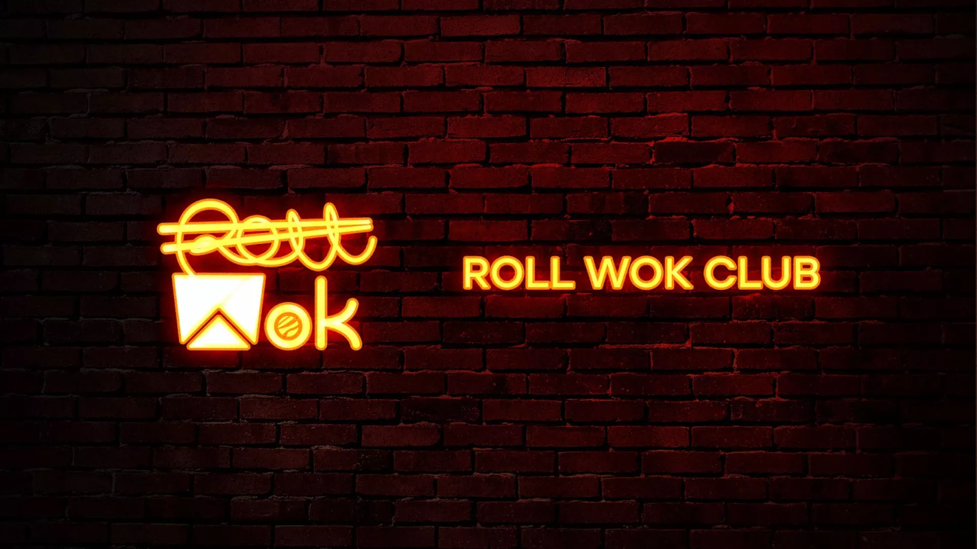 Разработка интерьерной вывески суши-бара «Roll Wok Club» в Нязепетровске